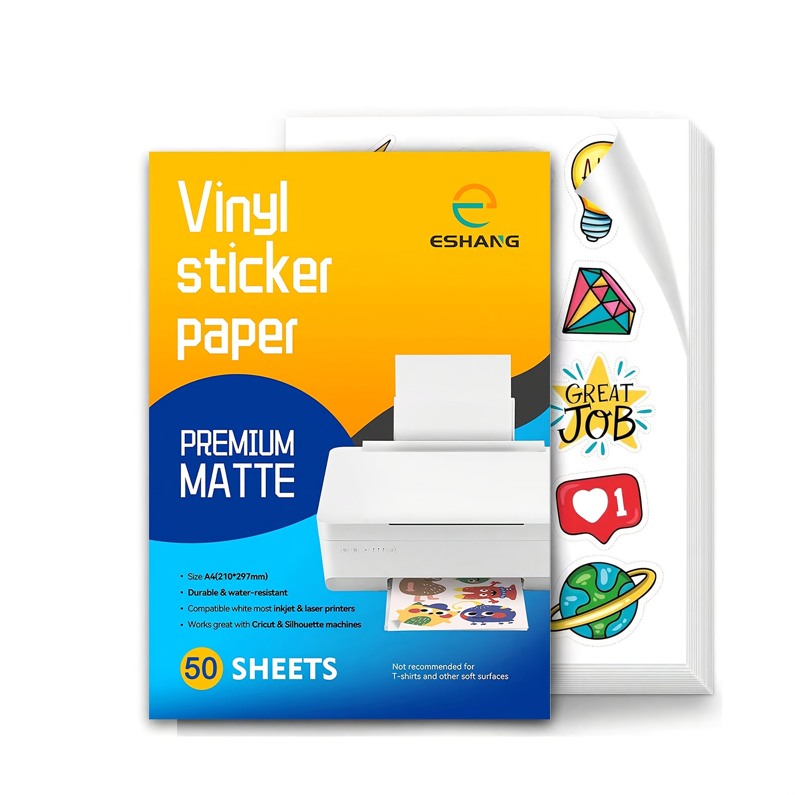 Commercial Vinyl Printing - Mürekkep Püskürtmeli Yazıcı için 50 Yaprak
