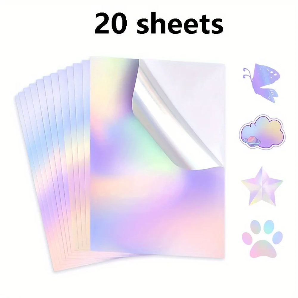 Commercial Vinyl Printing - 20 Yaprak A4 Boyutunda Yazdırılabilir Holografik