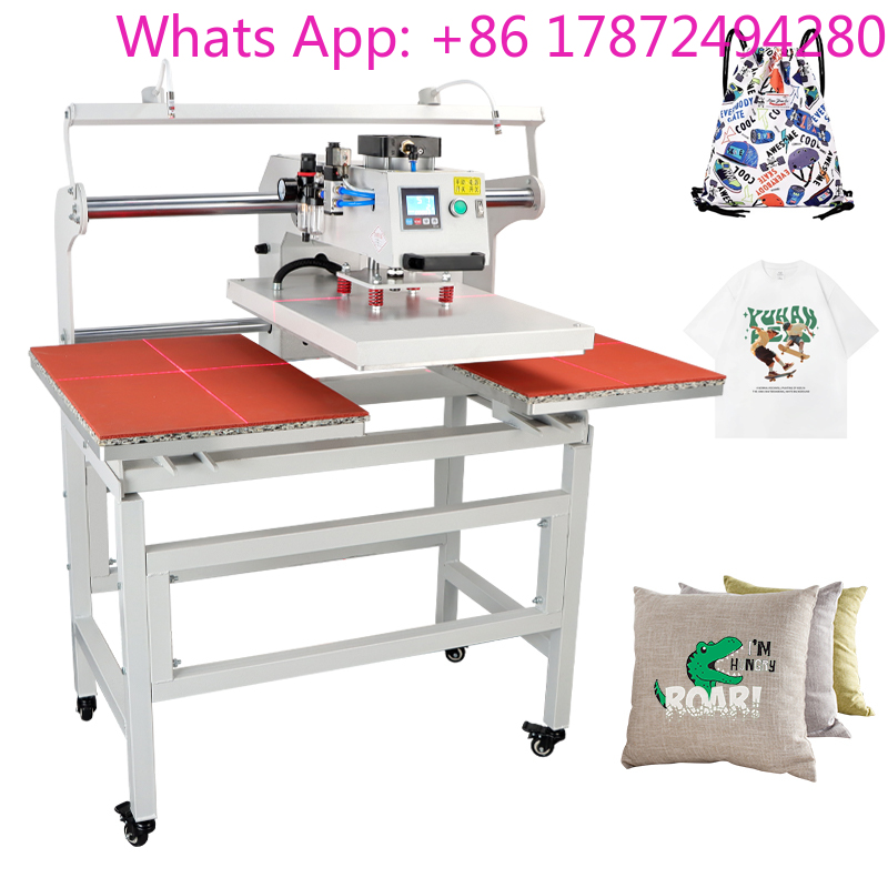 Commercial Printing Machine For Shirts - Çift Elektrikli Sürgülü Sıcak Baskı Makinesi,