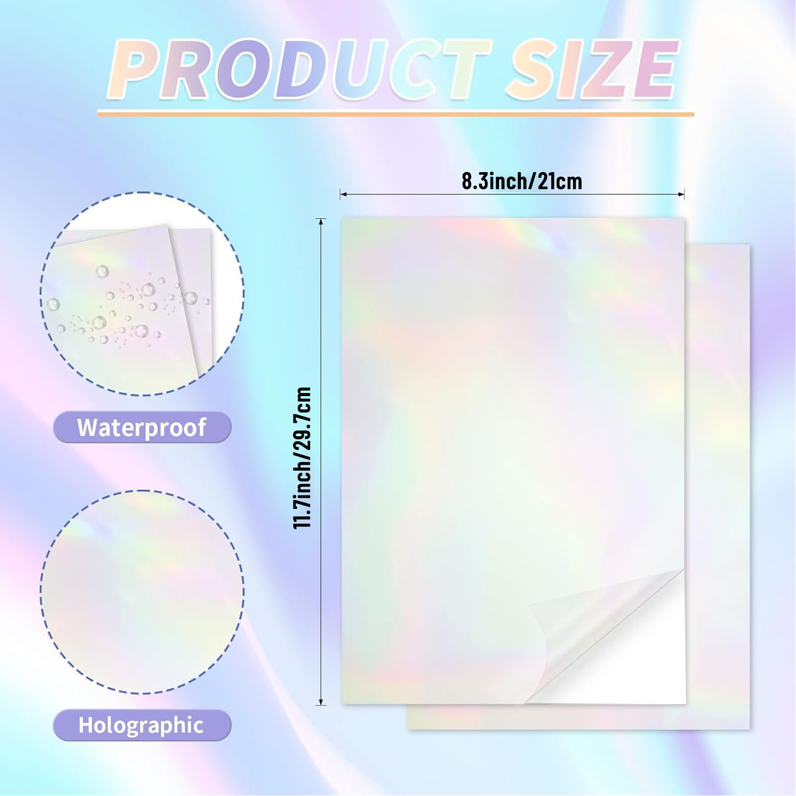 20 Yaprak Gökkuşağı Şeffaf Hol - Commercial Vinyl Printing incelemesi ve fiyatı