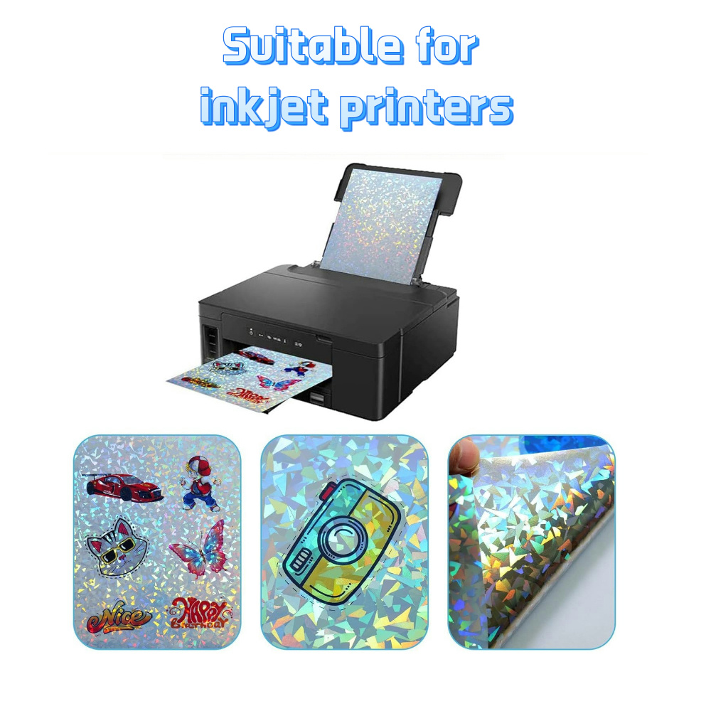 10 yaprak Holografik etiket ka - Commercial Vinyl Printing incelemesi ve fiyatı