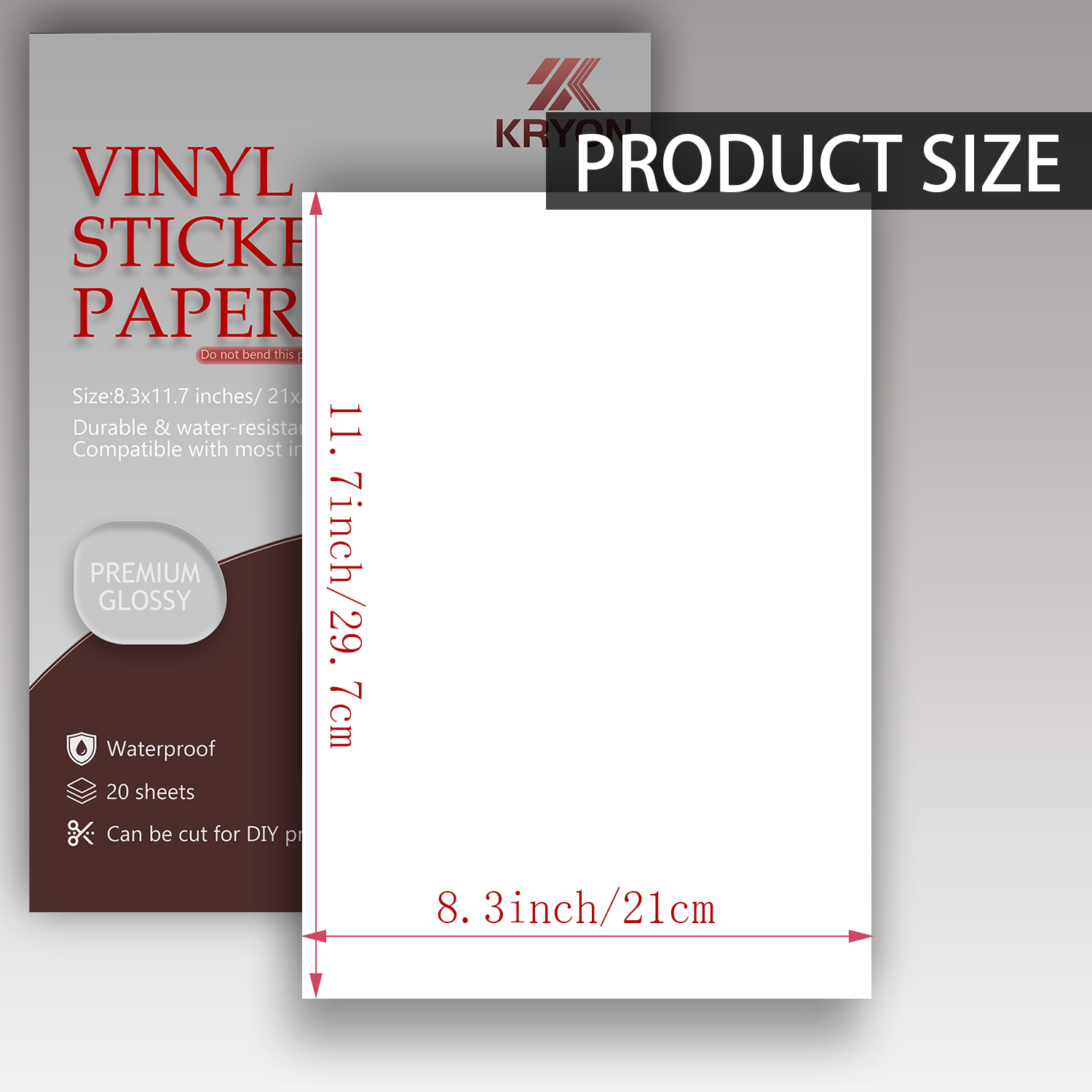 Parlak Beyaz Yazdırılabilir Vi - Commercial Vinyl Printing incelemesi ve fiyatı